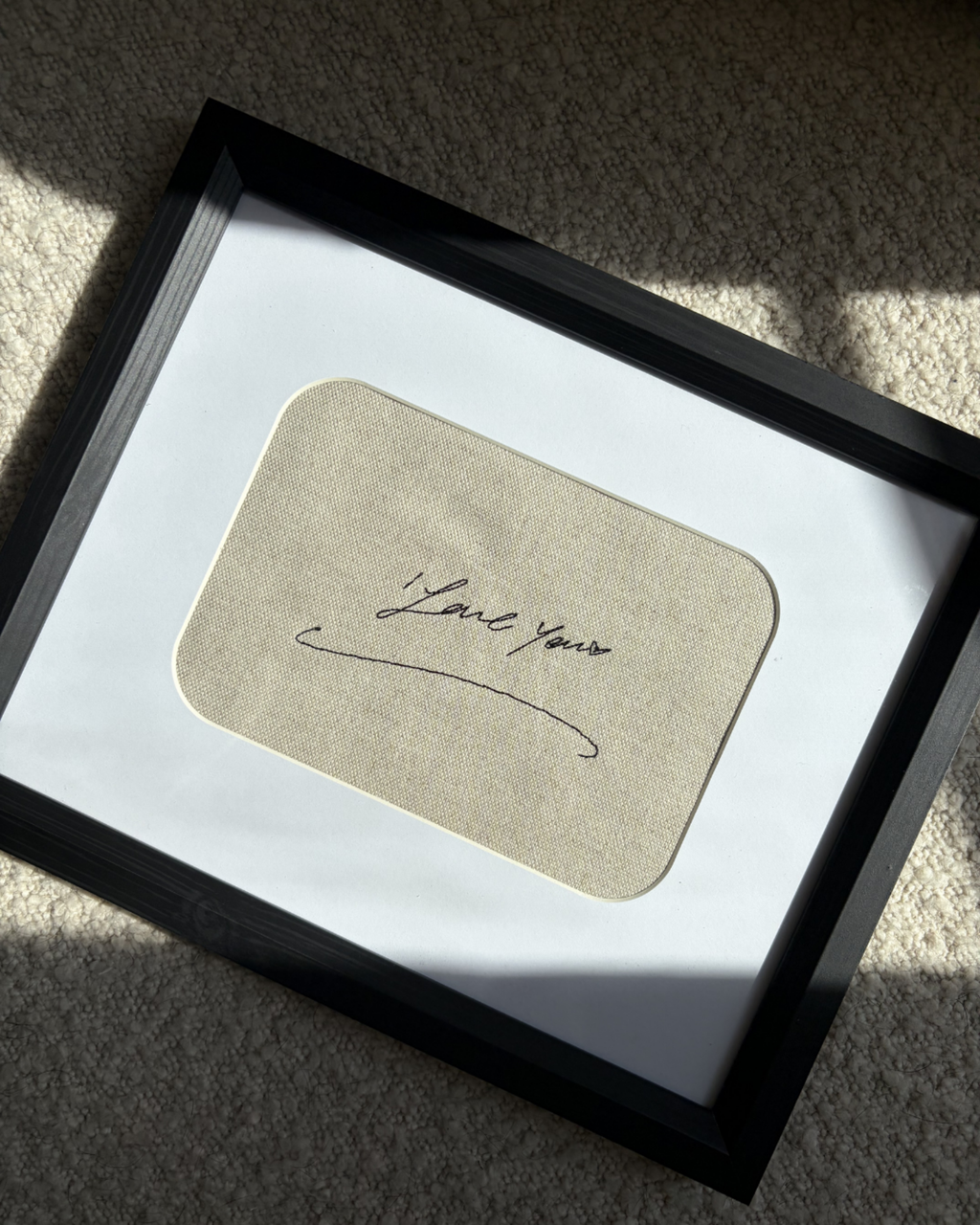 Custom Handwritten Embroidered Note