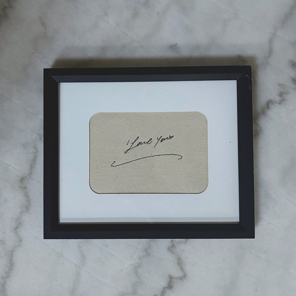 Custom Handwritten Embroidered Note