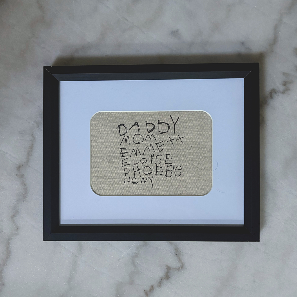 Custom Handwritten Embroidered Note