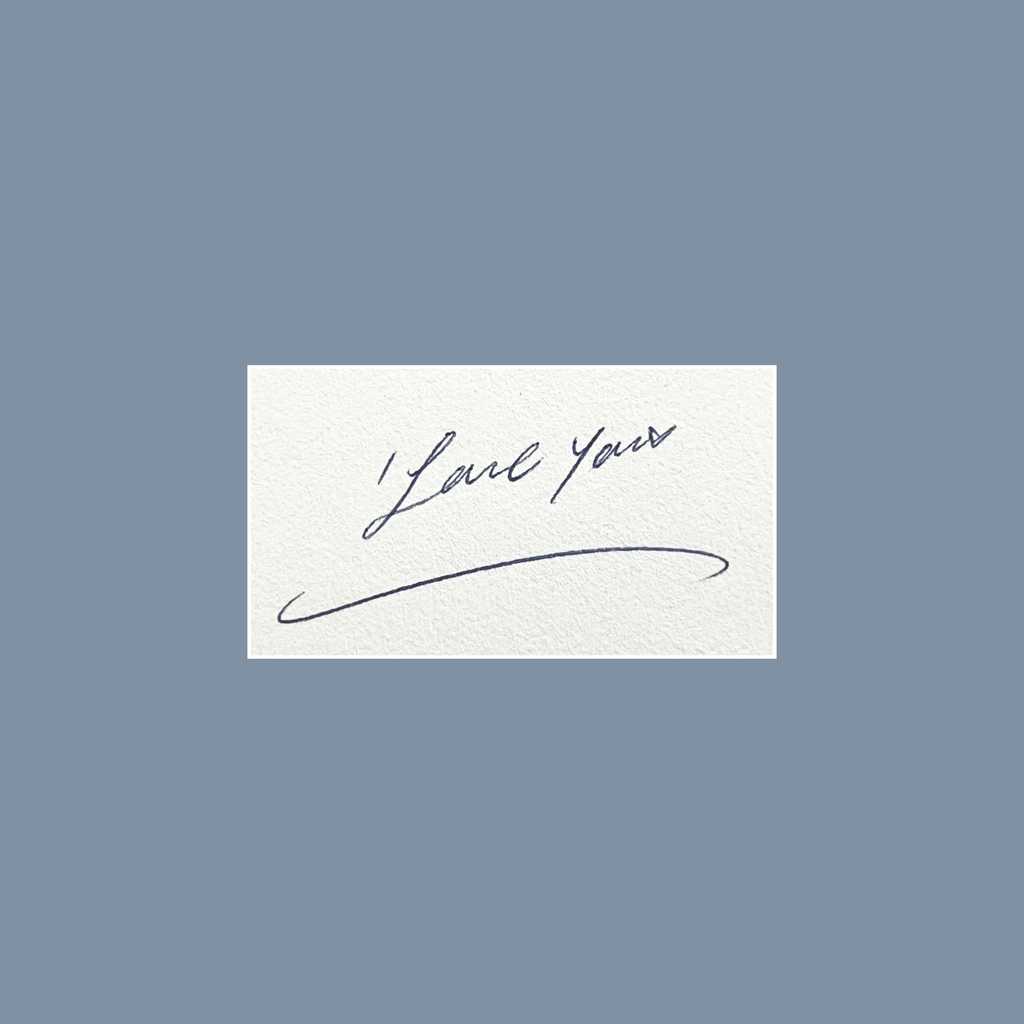 Custom Handwritten Embroidered Note