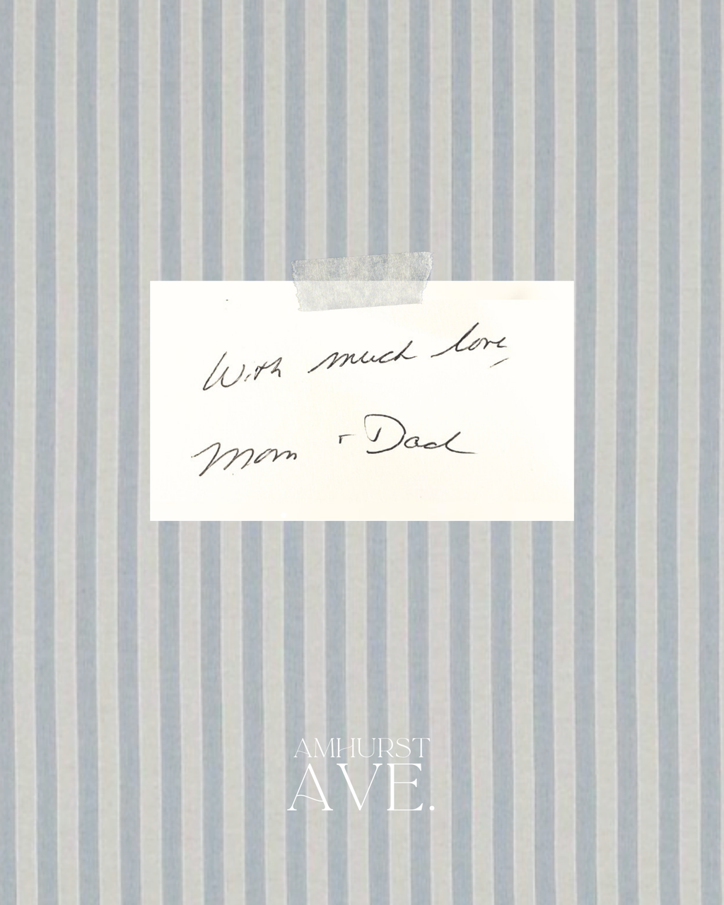 Custom Handwritten Embroidered Note