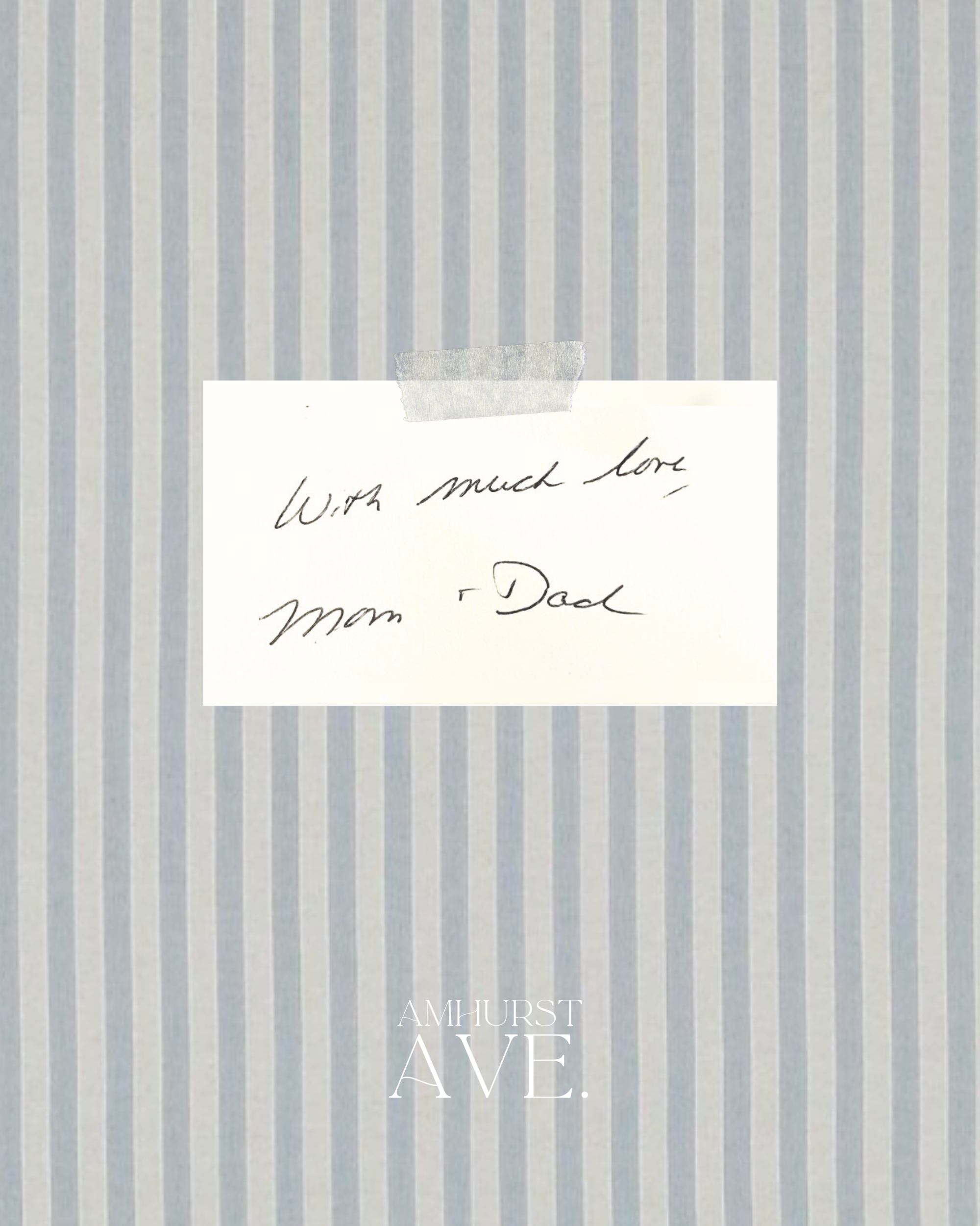 Custom Handwritten Embroidered Note